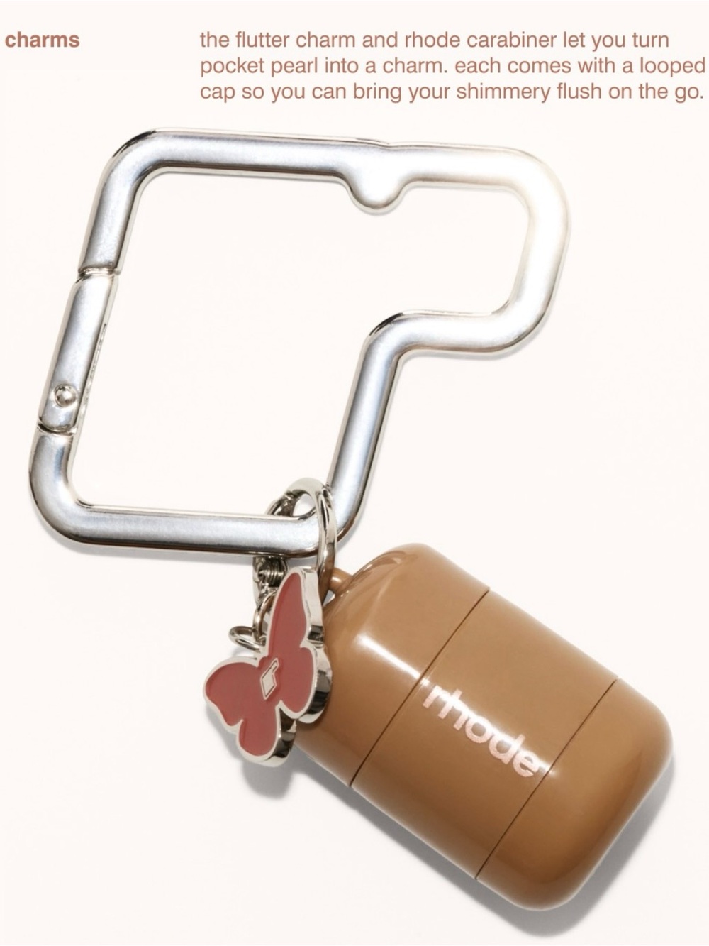 Rhode x Alexandra LeClerc Pocket Pearl Rhode Carabiner ๐